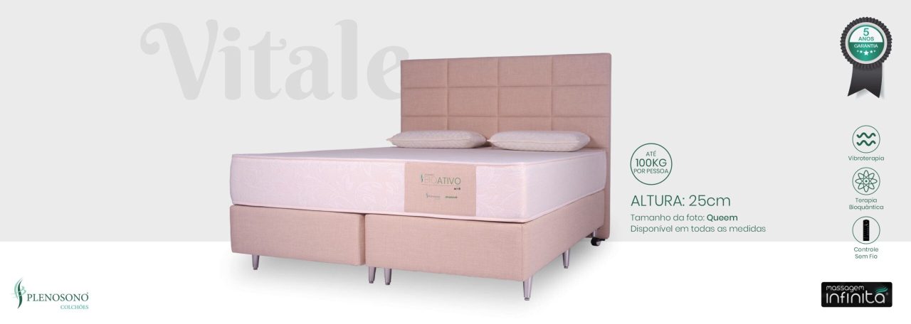Colchão Vitale Plenosono com detalhes
